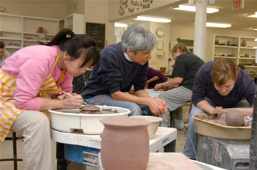 Adult Pottery at the Creative Arts Center